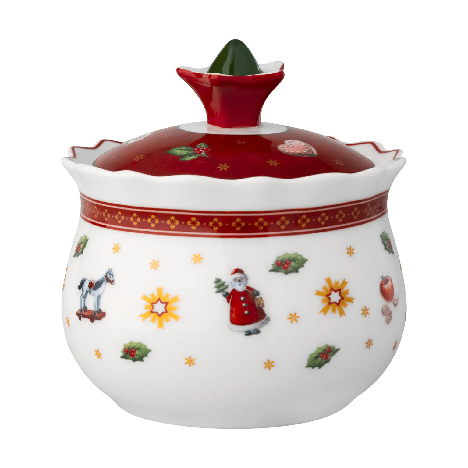 Toy's Delight frasco de doce, Branco-vermelho, 26 cl Villeroy & Boch