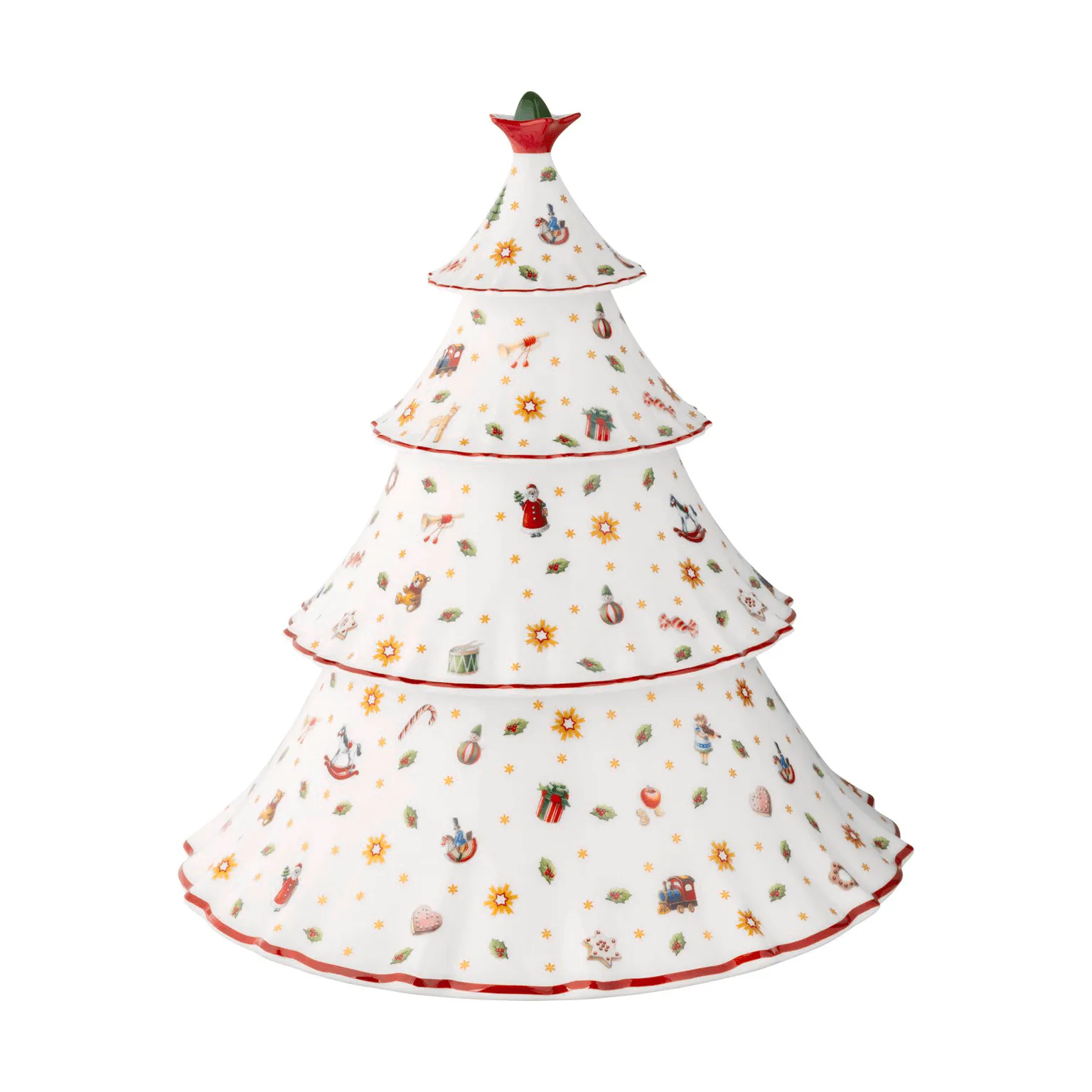 Toy's Delight frasco de madeira, Branco-vermelho, 4 peças Villeroy & Boch