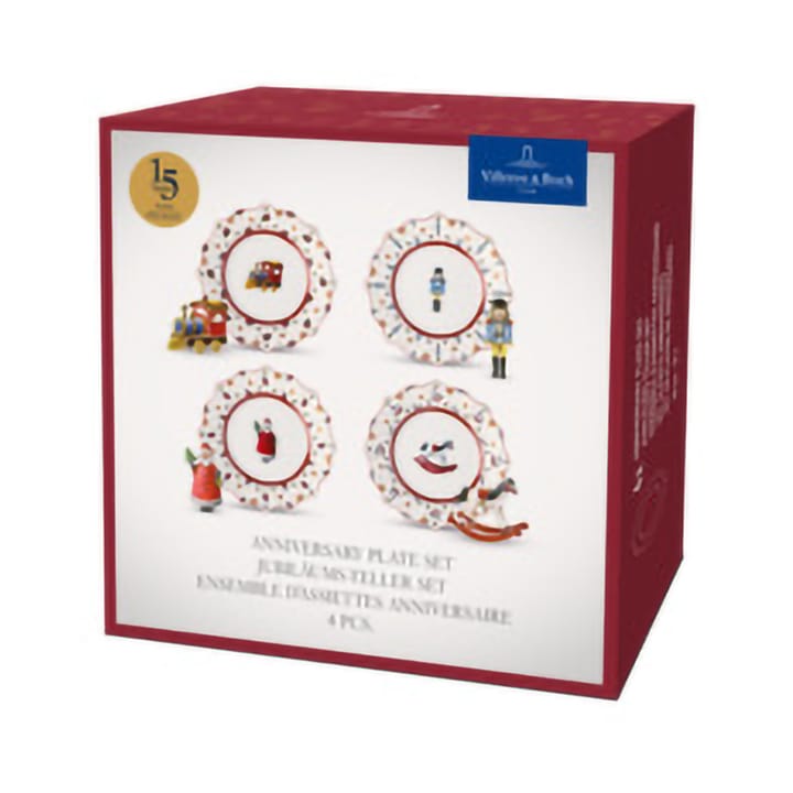 Toy's Delight prato 4 peças, Branco-vermelho Villeroy & Boch