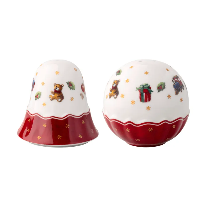 Toy's Delight saleiro e pimenteiro - Branco-vermelho, 2 peças - Villeroy & Boch