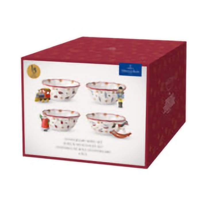 Toy's Delight tigela 4 peças, Branco-vermelho Villeroy & Boch