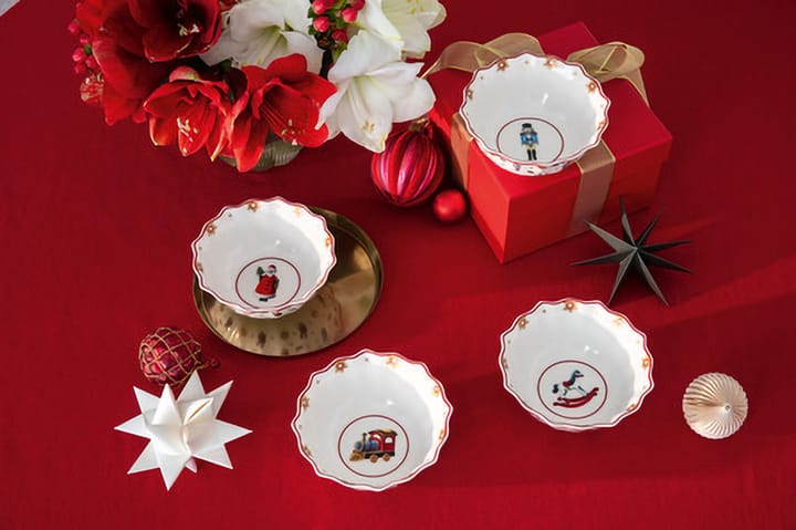 Toy's Delight tigela 4 peças, Branco-vermelho Villeroy & Boch