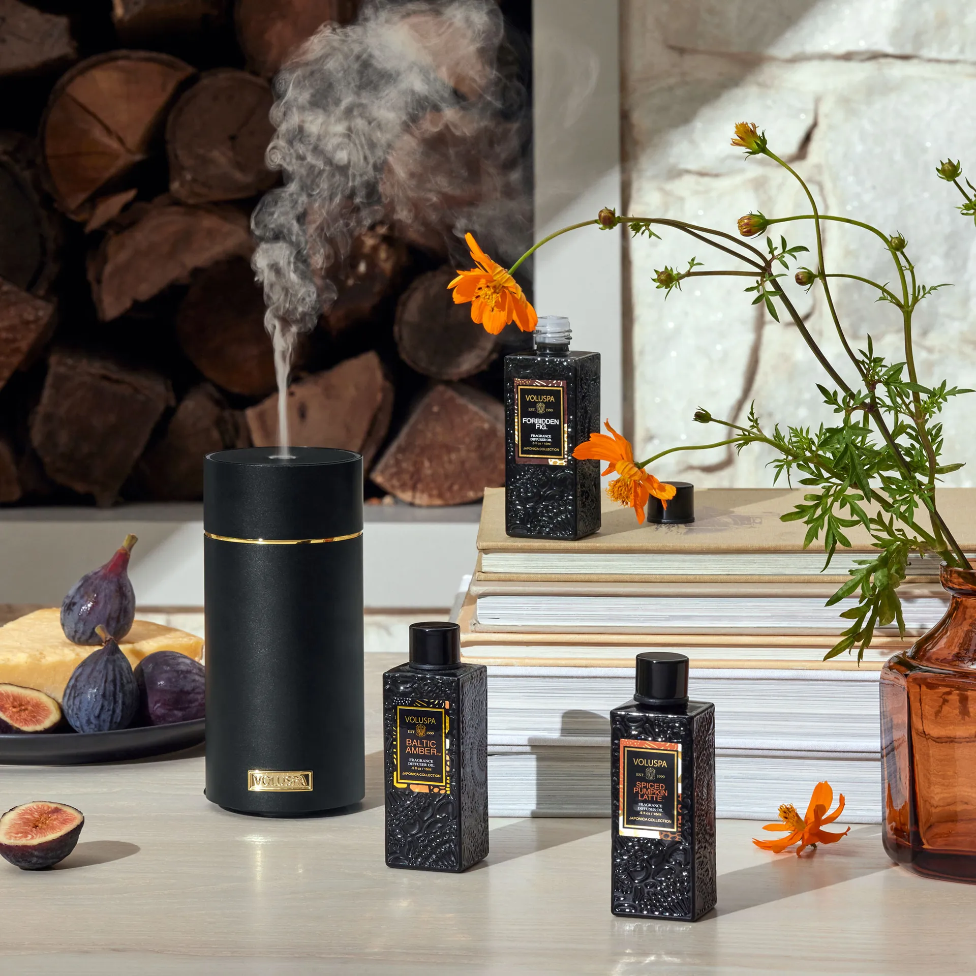 Difusor Japonica Ultrasonic , Preto Voluspa