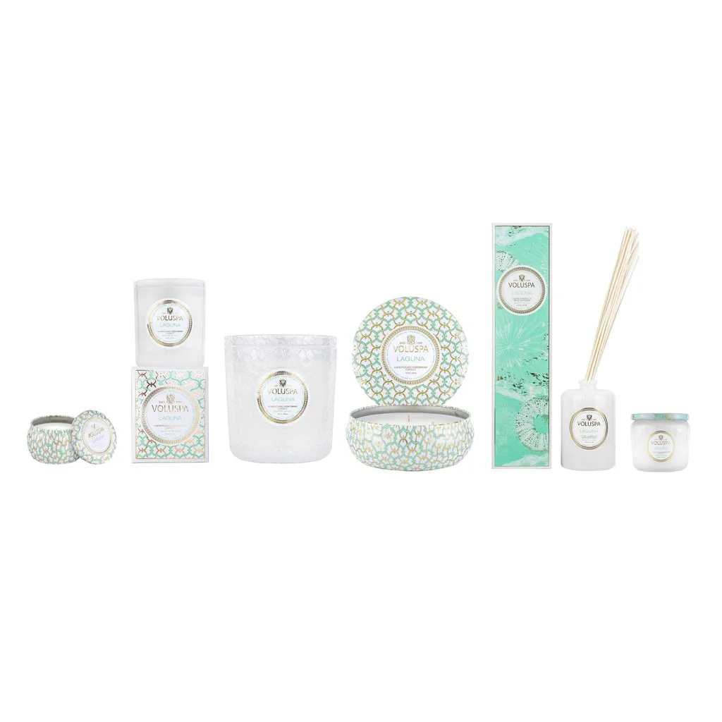 Vela perfumada 3 pavios Maison Blanc Tin 40 horas, Laguna Voluspa