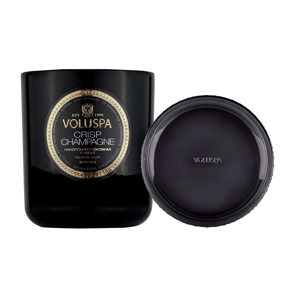 Vela perfumada Classic Maison Noir 60 horas, Crisp Champagne Voluspa