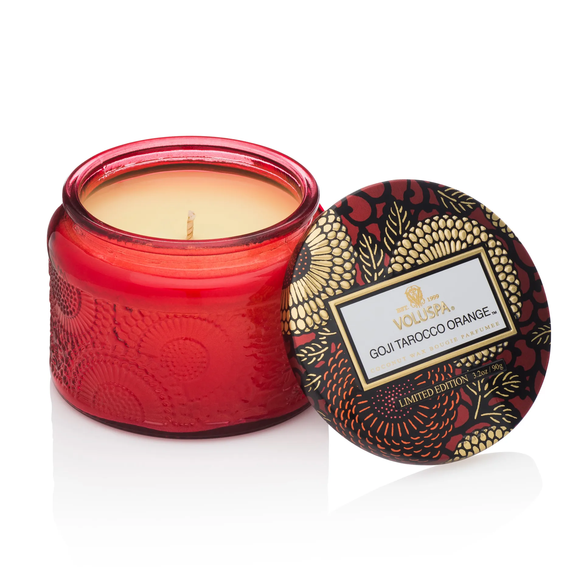 Vela perfumada em frasco de vidro 25 hours, Goji Tarocco Orange Voluspa
