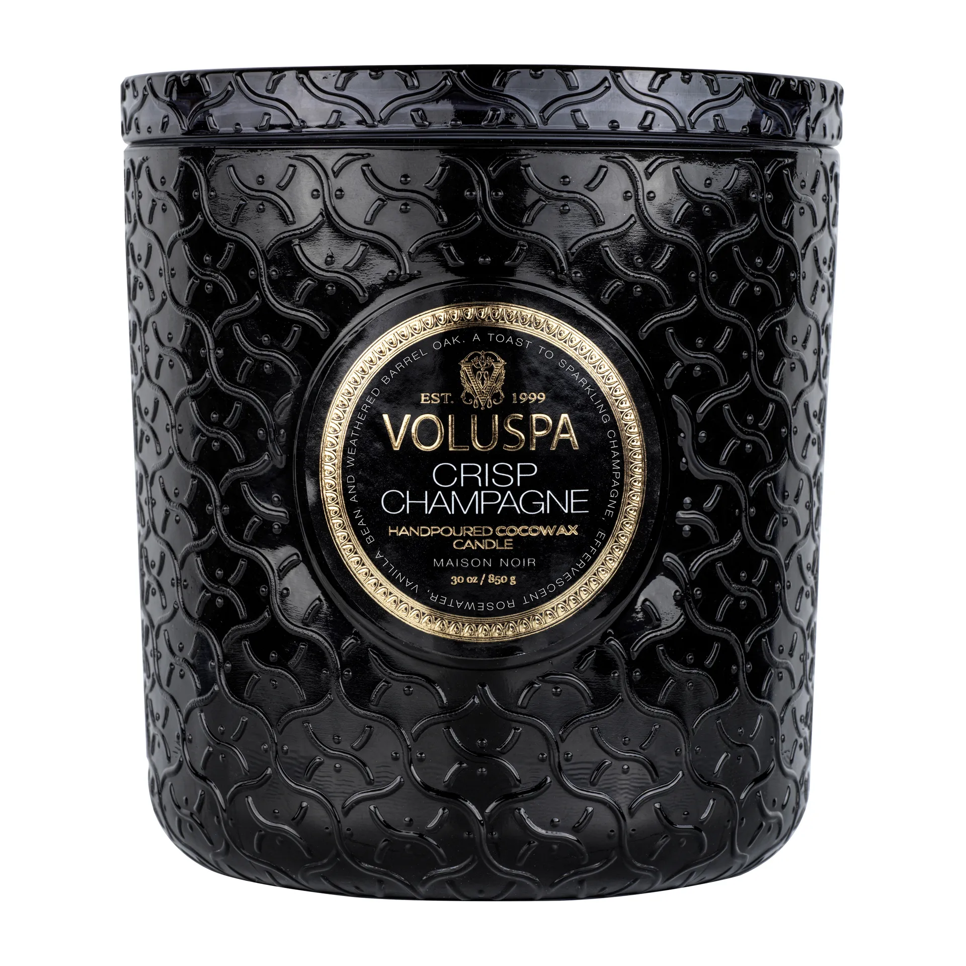 Vela perfumada Maison Noir Luxe 80 horas, Crisp Champagne Voluspa