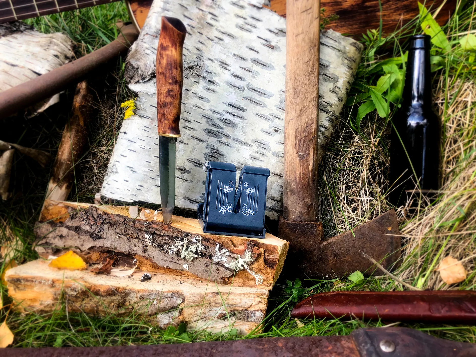 Afiador de facas básico Vulkanus Pocket, Preto Vulkanus