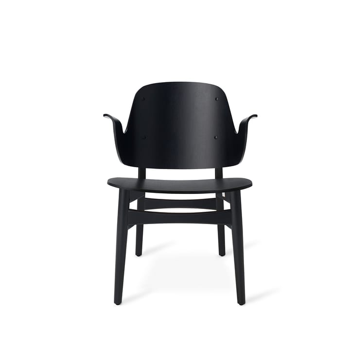 Cadeira lounge Gesture - Madeira de Faia preta lacada  - Warm Nordic