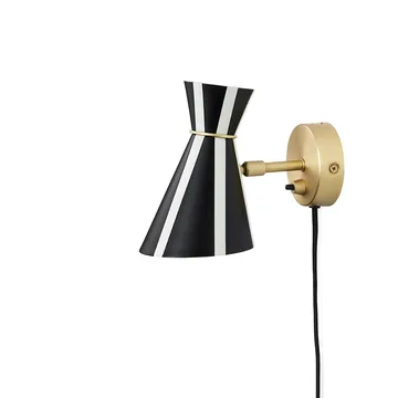 Candeeiro de parede Bloom Artisan  - preto noir/ branco quente, riscado - Warm Nordic