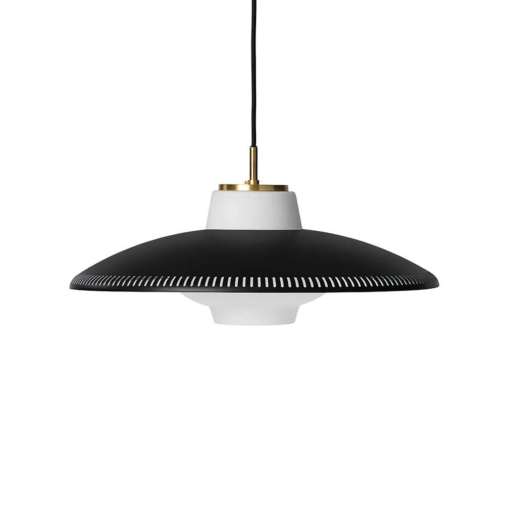 Candeeiro suspenso Opal Shade , preto noir, Opala jateada Warm Nordic