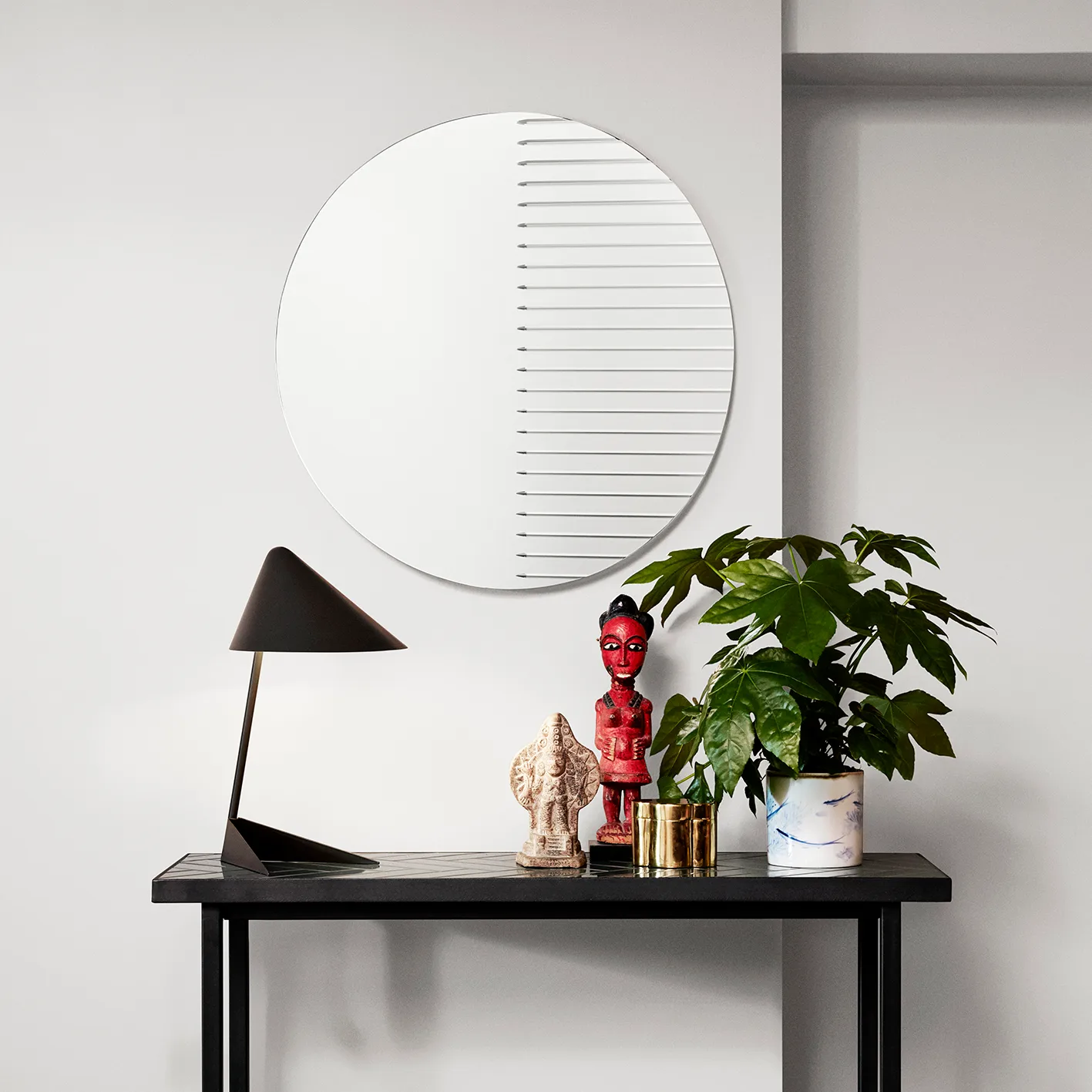 Espelho Masquerade Round, Clear Warm Nordic