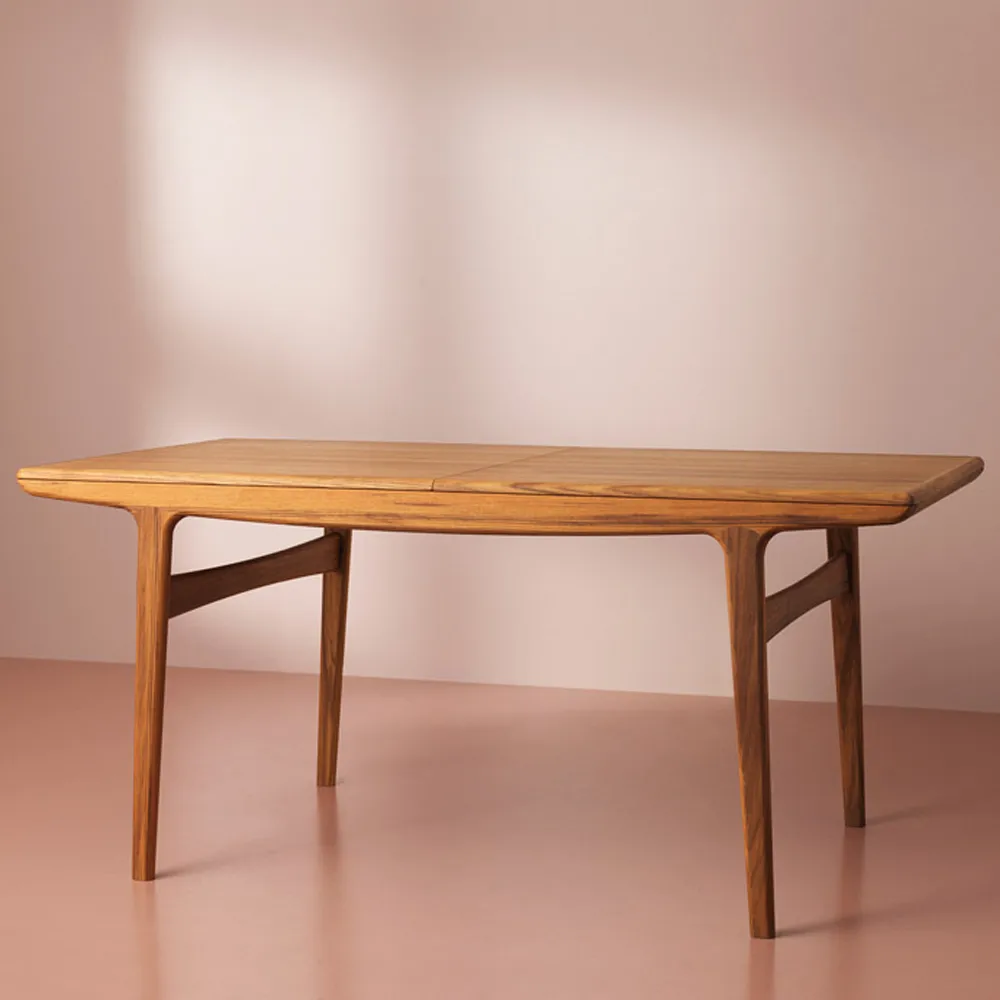 Evermore mesa de jantar , Branco Verniz carvalho, 160 cm Warm Nordic