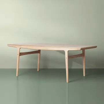 Evermore mesa de jantar  - Branco Verniz carvalho, 160 cm - Warm Nordic