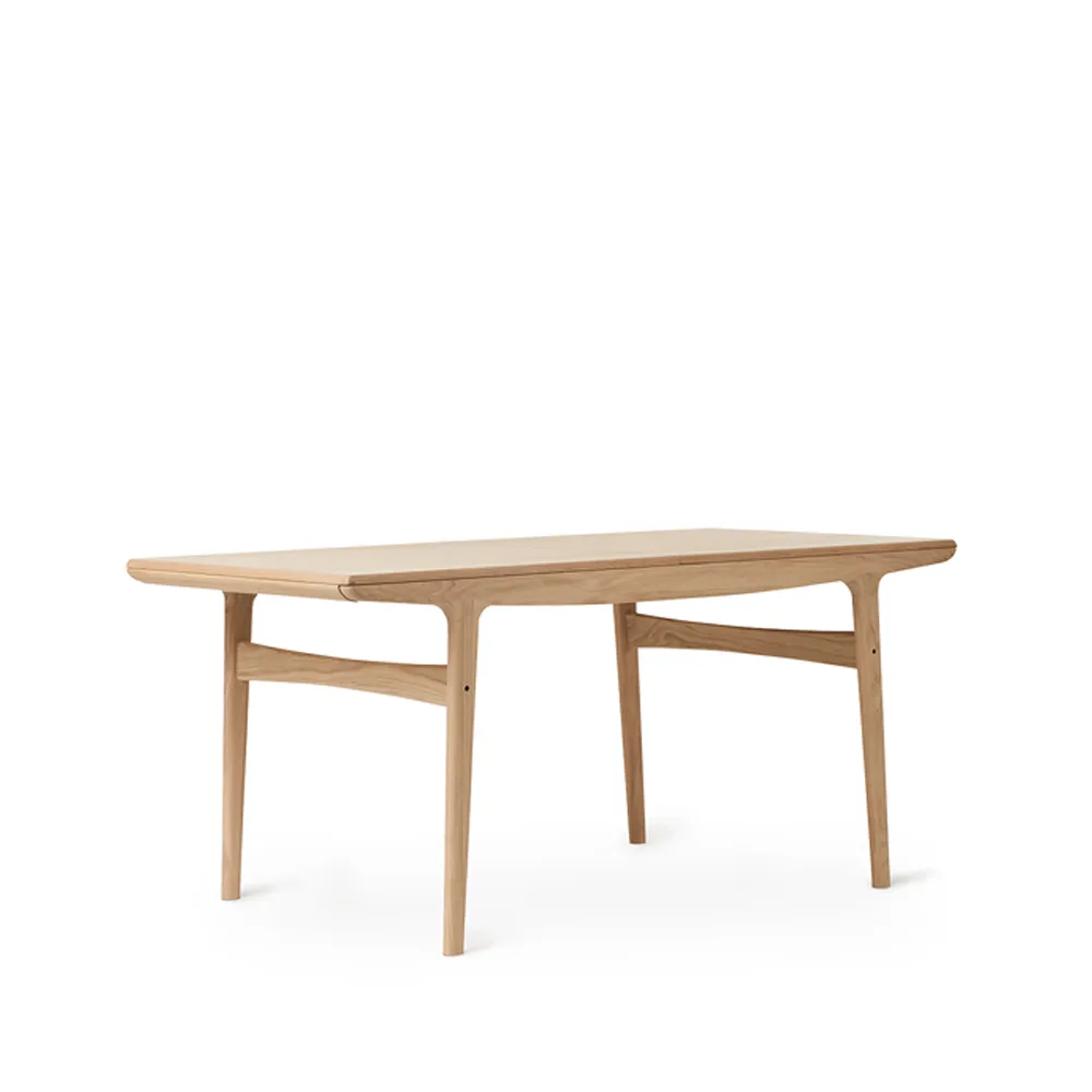 Evermore mesa de jantar , Branco Verniz carvalho, 160 cm Warm Nordic