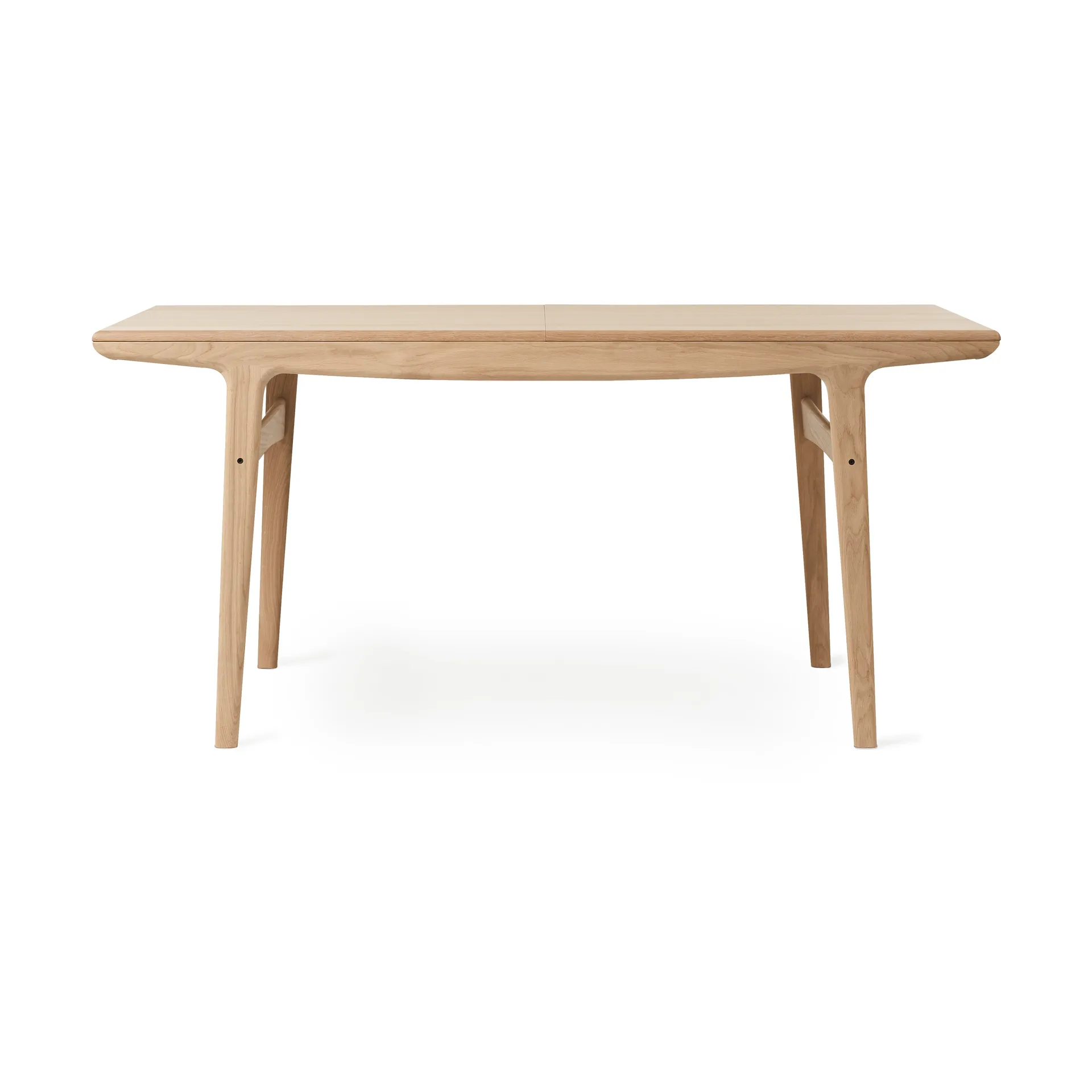 Evermore mesa de jantar com 2 extensões de 45 cm cada, Carvalho natural, 160 cm Warm Nordic