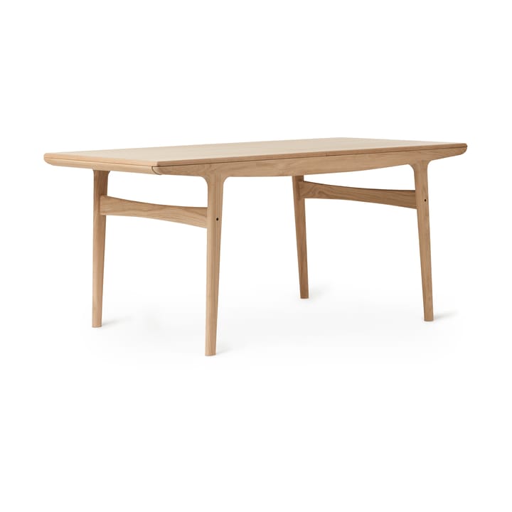 Evermore mesa de jantar com 2 extensões de 45 cm cada, Carvalho natural, 160 cm Warm Nordic