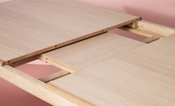 Evermore mesa de jantar com 2 extensões de 45 cm cada - Carvalho natural, 160 cm - Warm Nordic