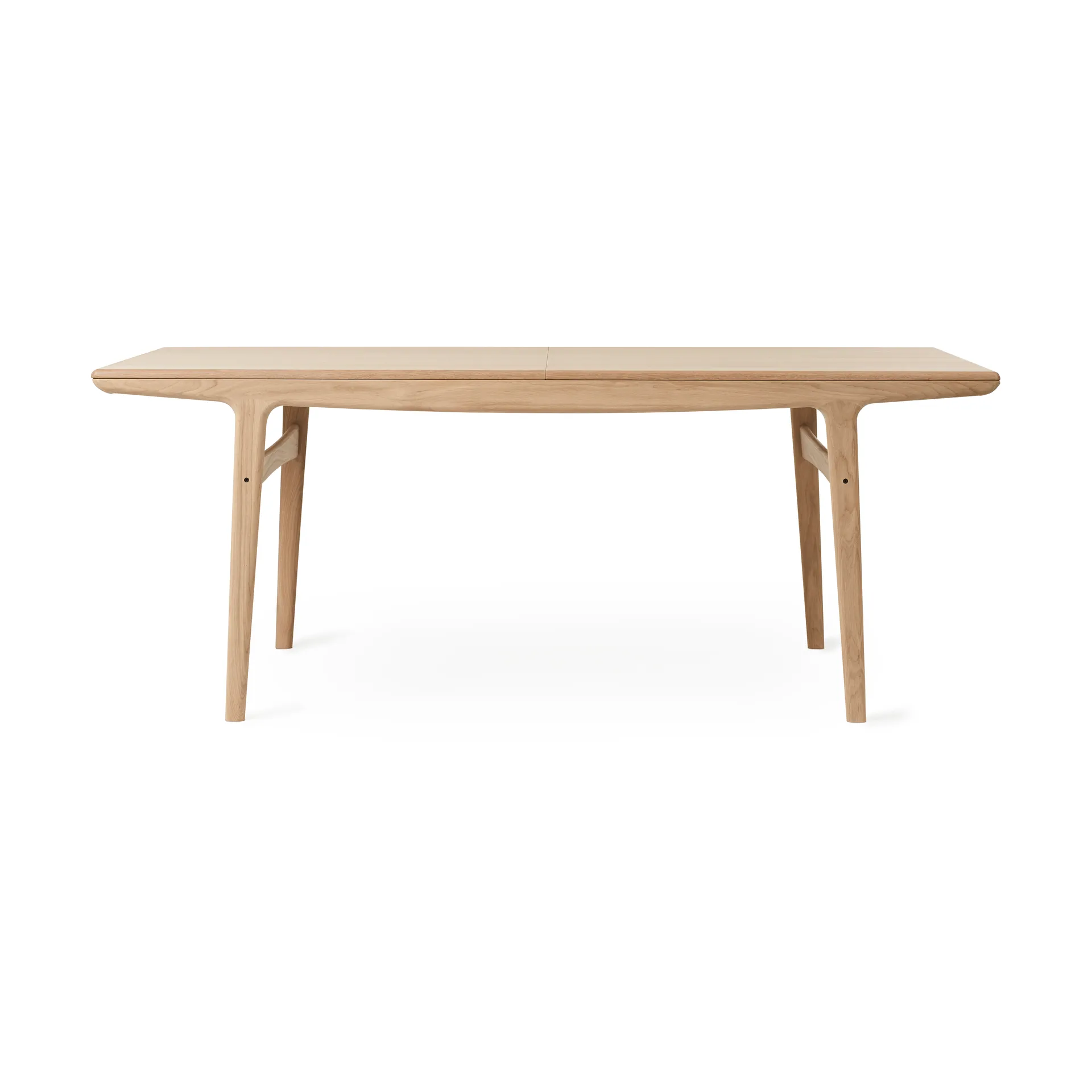 Evermore mesa de jantar com 2 extensões de 45 cm cada, Carvalho natural, 190 cm Warm Nordic