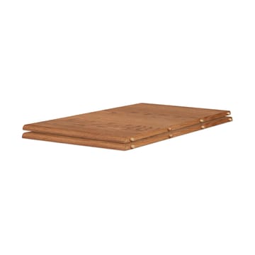 Evermore mesa de jantar com 2 extensões de 45 cm cada - Carvalho oleado em teca, 160 cm - Warm Nordic