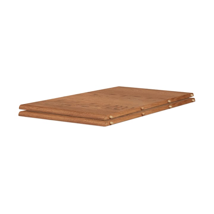 Evermore mesa de jantar com 2 extensões de 45 cm cada, Carvalho oleado em teca, 160 cm Warm Nordic