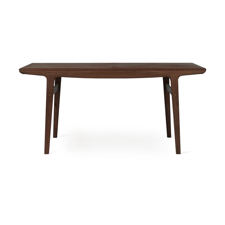 Evermore mesa de jantar com 2 extensões de 45 cm cada - Nogueira oleada, 160 cm - Warm Nordic