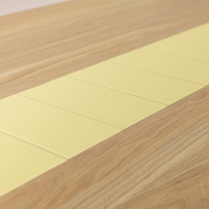 Mesa 220 cm Be My Guest, verniz branco-carvalho-amarelo Warm Nordic