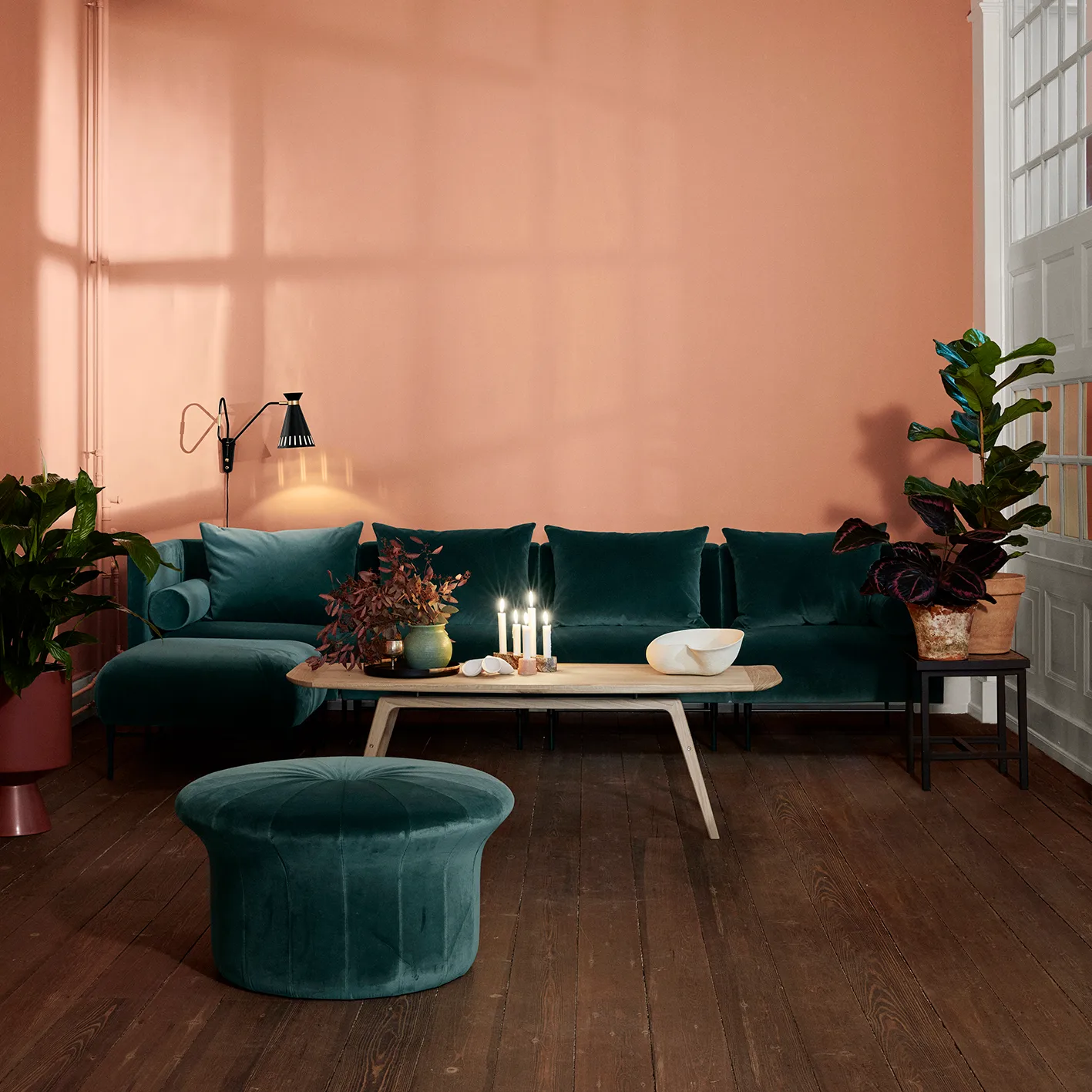 Mesa de centro Surfboard 152x52 cm, Carvalho Warm Nordic