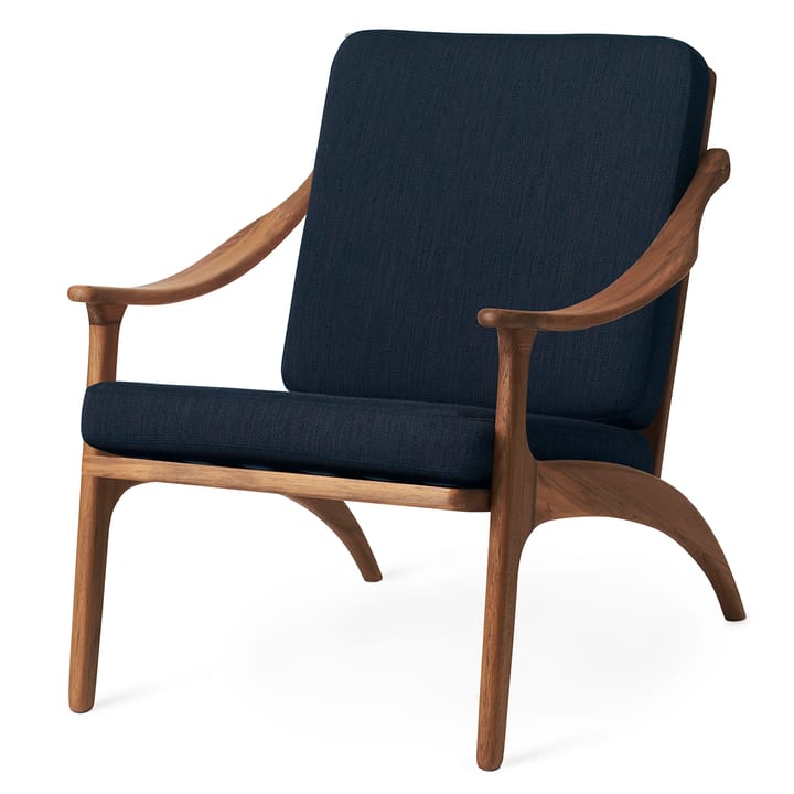 Poltrona teak Lean Back Balder, Cinzento granito Warm Nordic