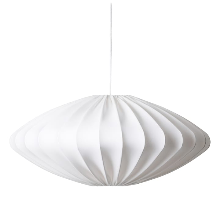 Abajur 80 cm algodão Ellipse - Branco - Watt & Veke