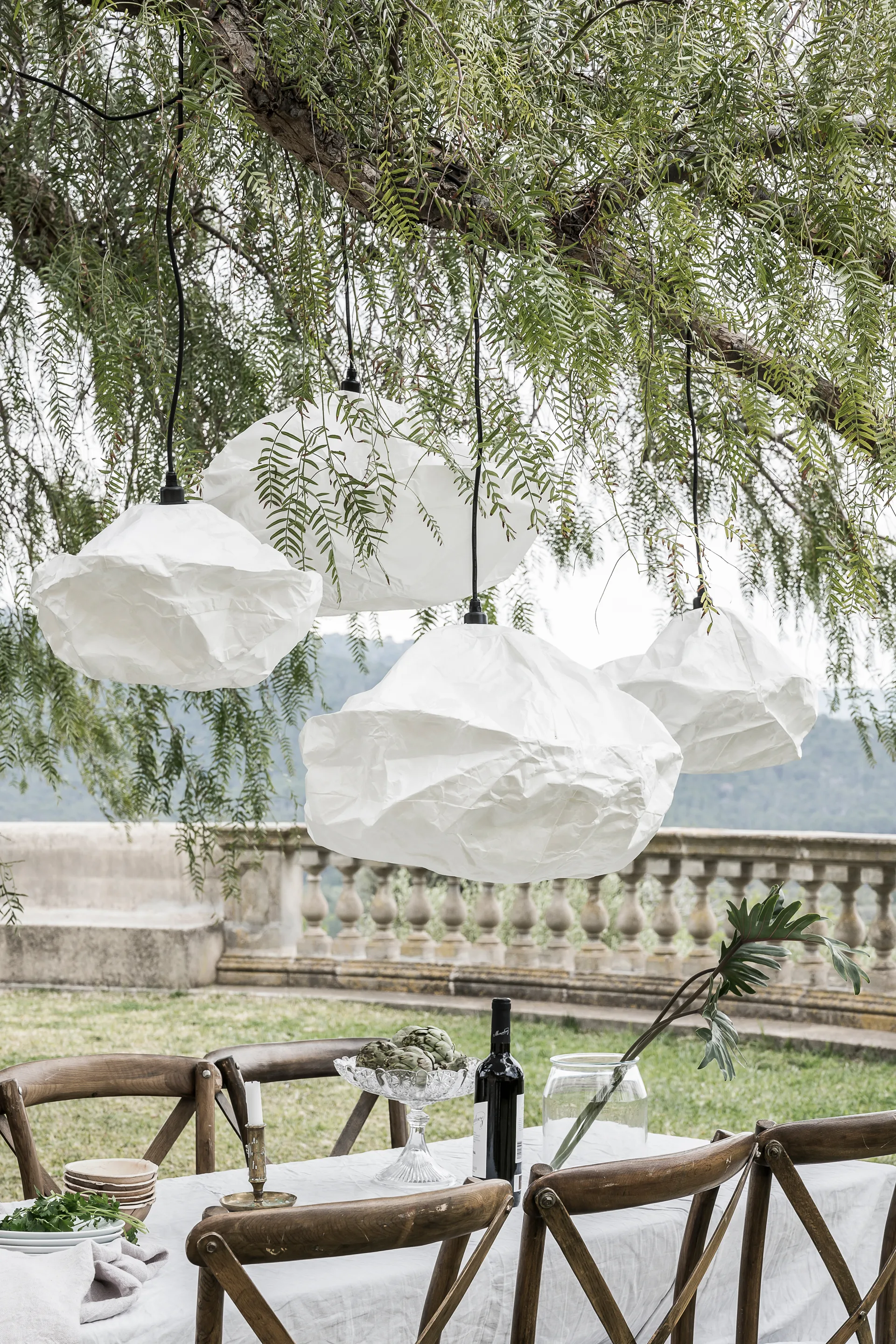 Abajur Sky Ø58 cm, Branco 
 Watt & Veke