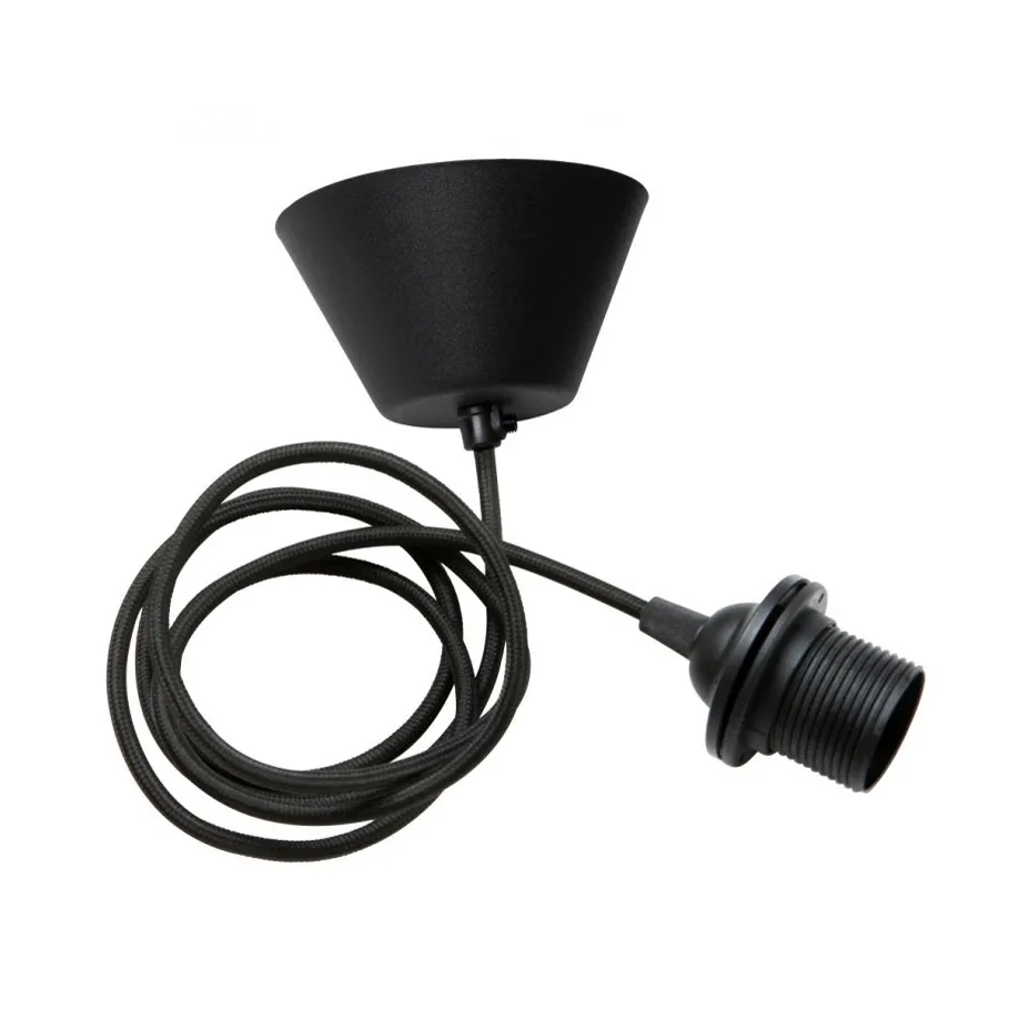 Acessório para candeeiro de teto Watt & Veke tecido, preto Watt & Veke