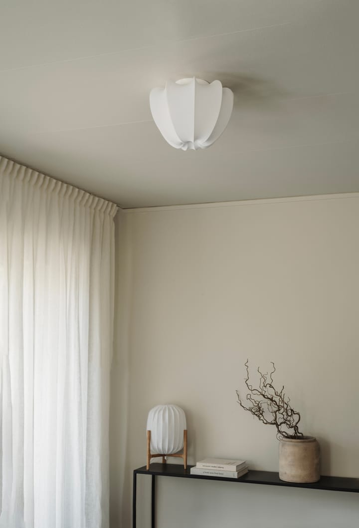 Anna plafon mini Ø30 cm, Algodão branco Watt & Veke