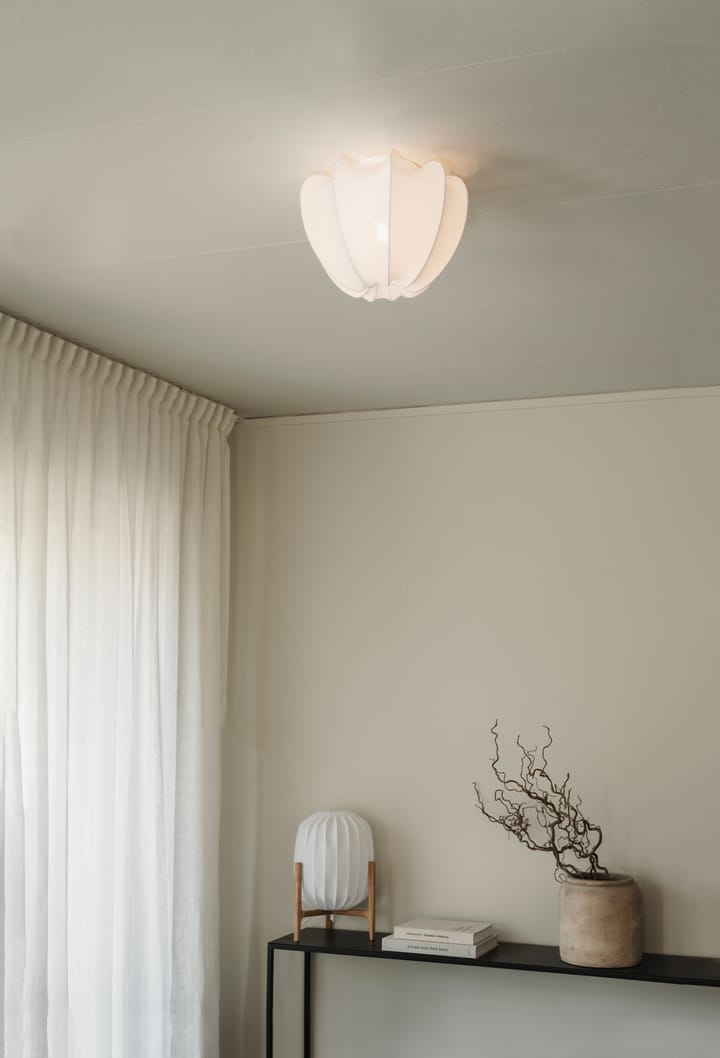 Anna plafon mini Ø30 cm, Algodão branco Watt & Veke