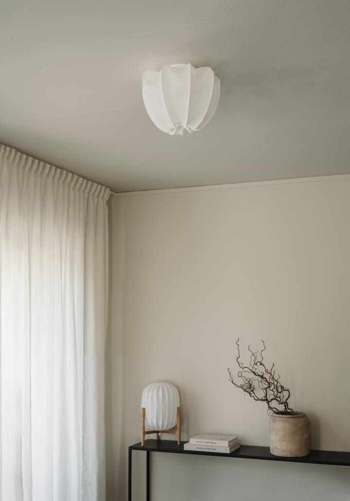 Anna plafon mini Ø30 cm, Linho branco Watt & Veke