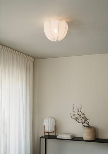 Anna plafon mini Ø30 cm - Linho branco - Watt & Veke