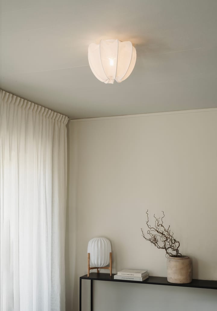 Anna plafon mini Ø30 cm, Linho branco Watt & Veke