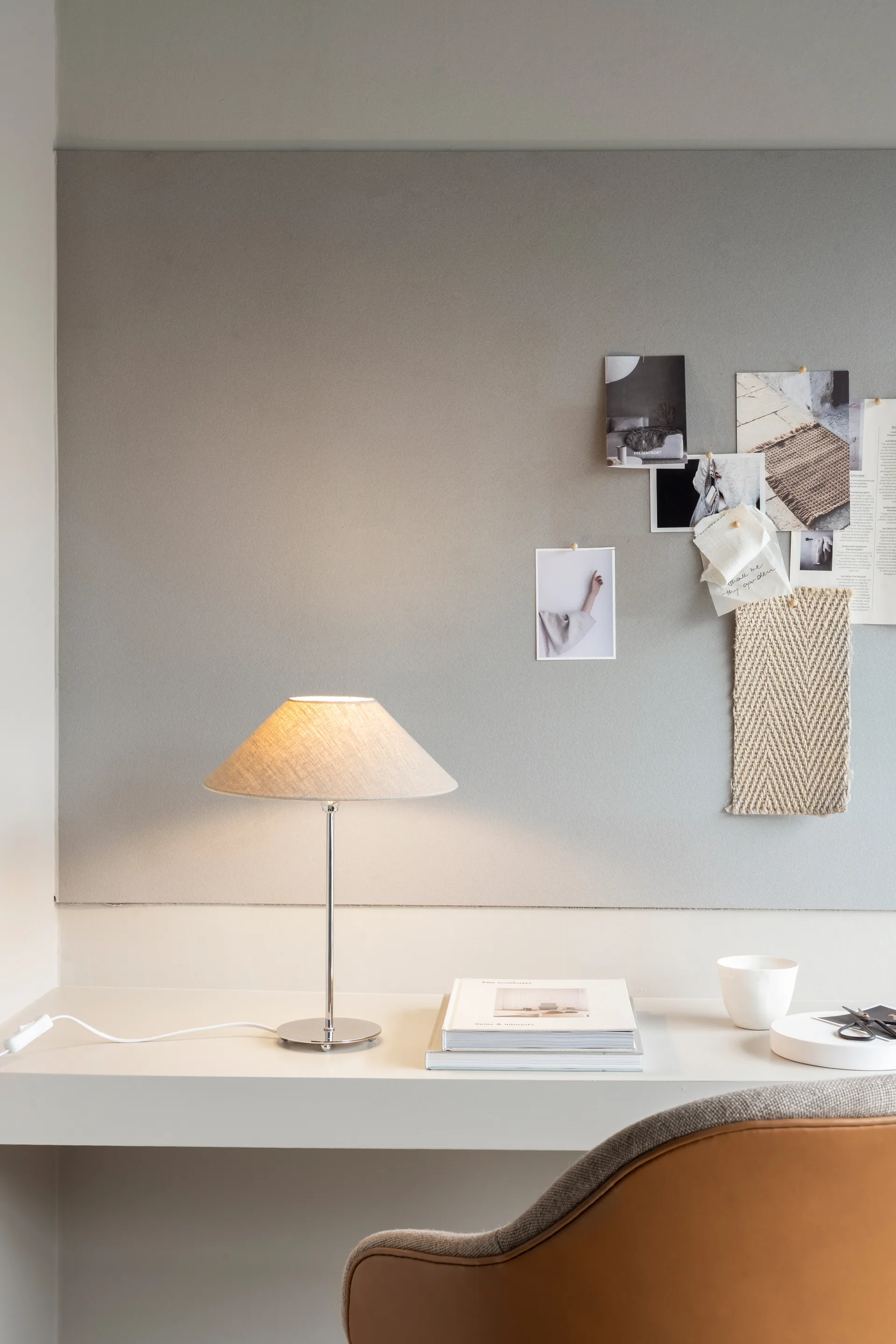 Basic flat abajur Ø30 cm, Natural Watt & Veke