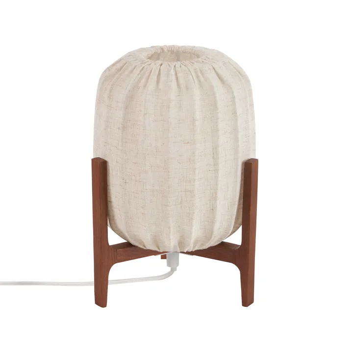 Candeeiro de mesa Prisma - Ash escuro-Natural, Mini Ø16x24,3 cm - Watt & Veke