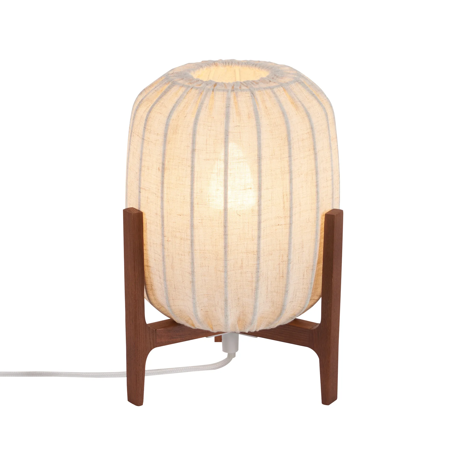 Candeeiro de mesa Prisma, Ash escuro-Natural, Mini Ø16x24,3 cm Watt & Veke