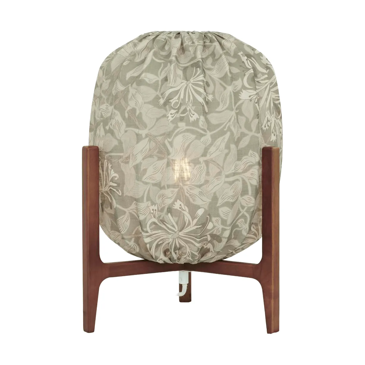 Candeeiro de mesa Prisma, Freixo escuro-Honeysuckle beige, Ø27x42 cm Watt & Veke