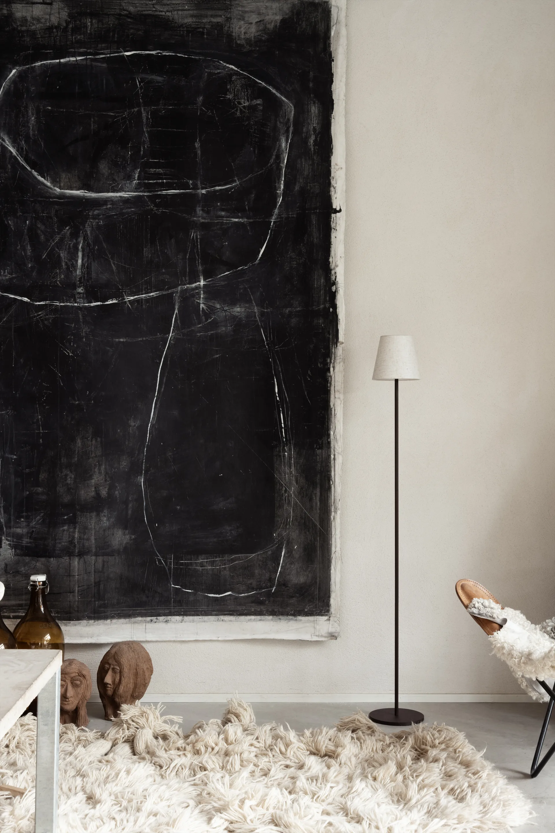 Candeeiro de pé portátil Tyra Ø14 cm, Coffee Watt & Veke