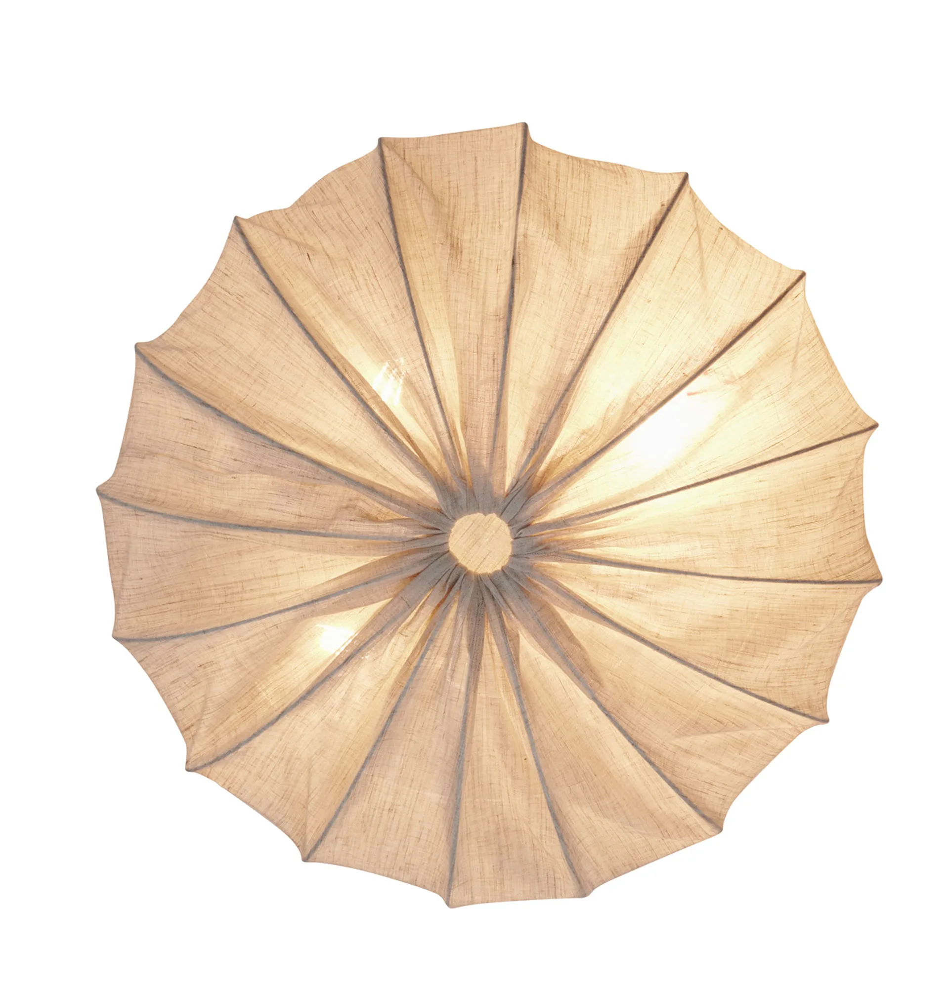 Candeeiro de teto linho Anna Ø60 cm, Natural Watt & Veke