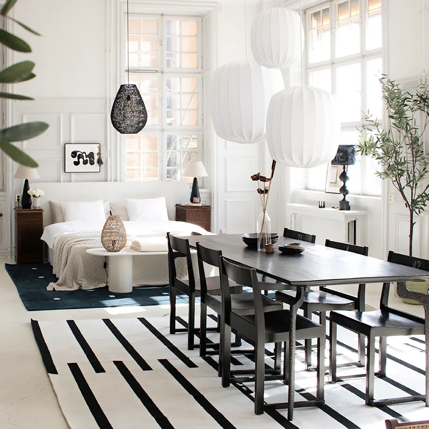 Candeeiro de teto Prisma Ø35 cm, branco Watt & Veke