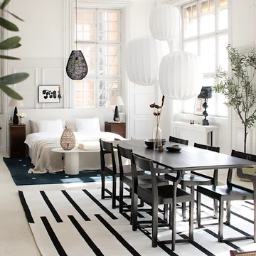 Candeeiro de teto Prisma Ø35 cm - branco - Watt & Veke