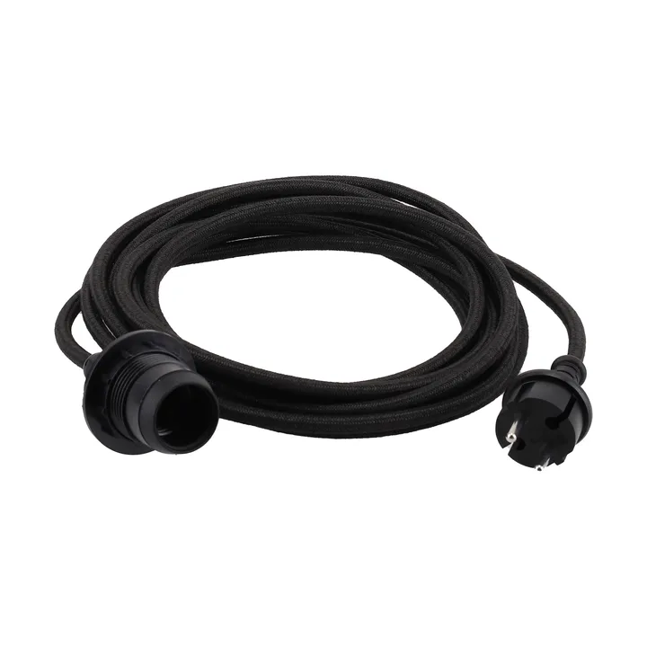 Conjunto de cabos para exterior - Preto, 500 cm, E27 - Watt & Veke