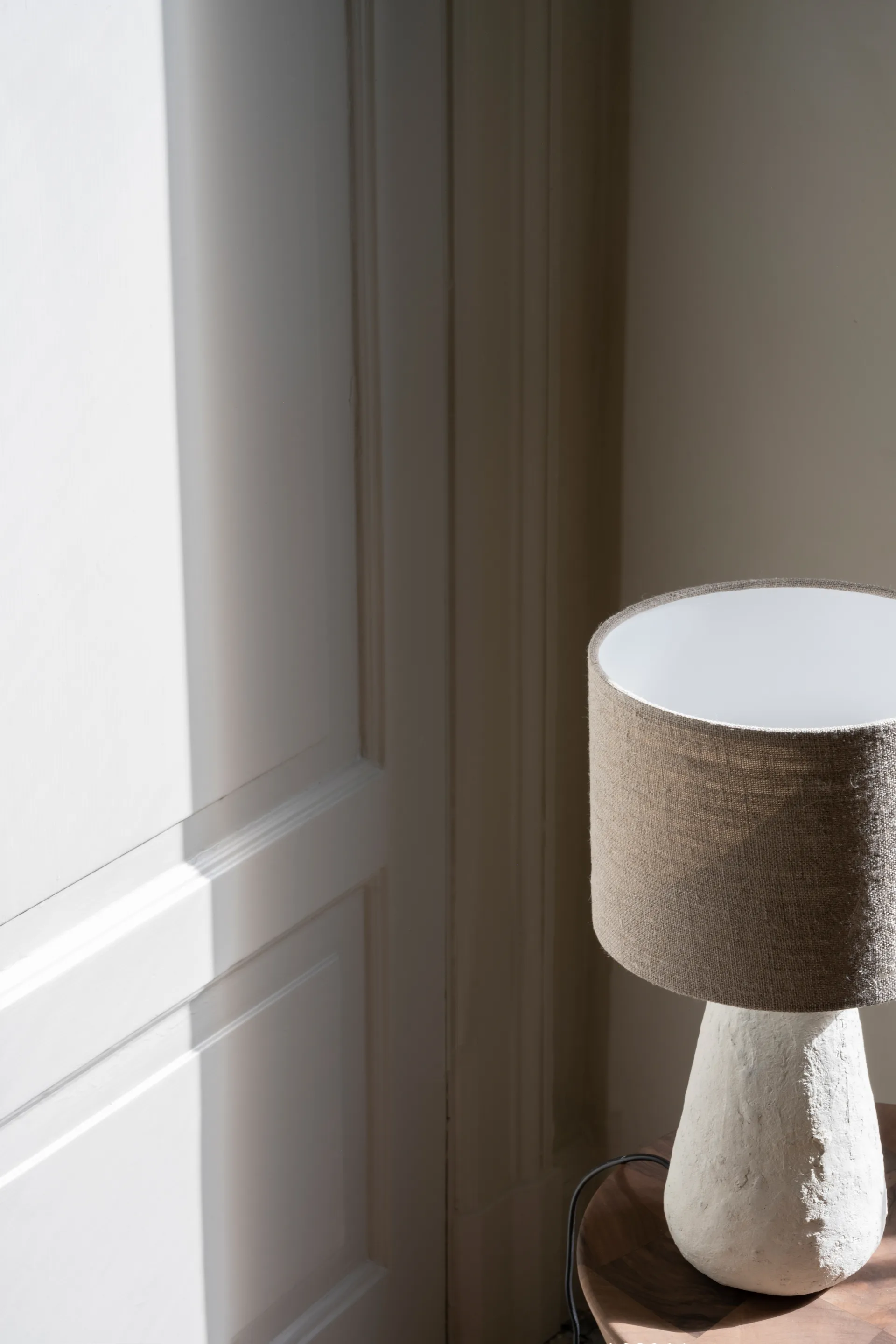 Cora candeeiro de mesa 35 cm, Branco-natural Watt & Veke