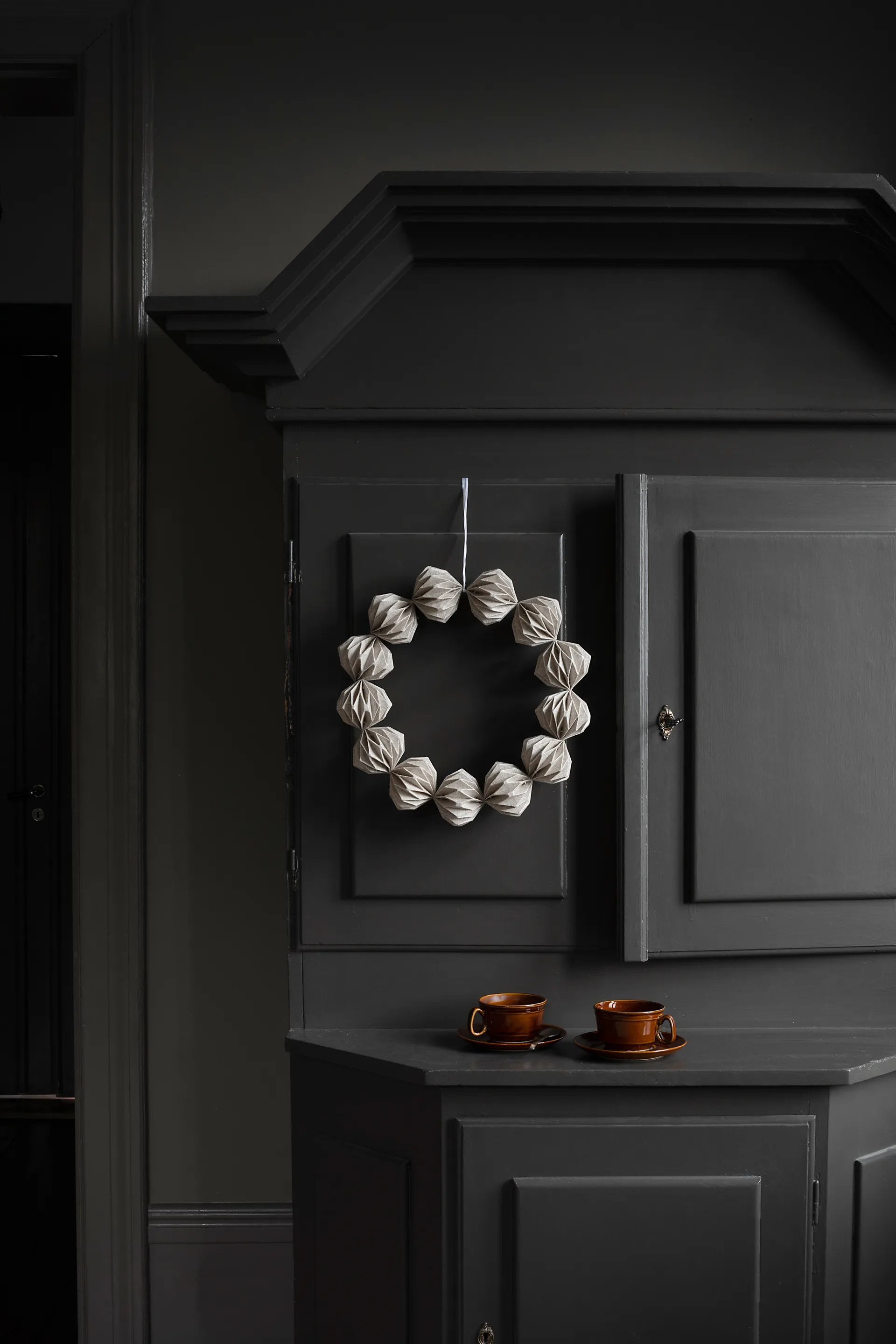 Coroa de flores Linn Ø40 cm, Natural Watt & Veke