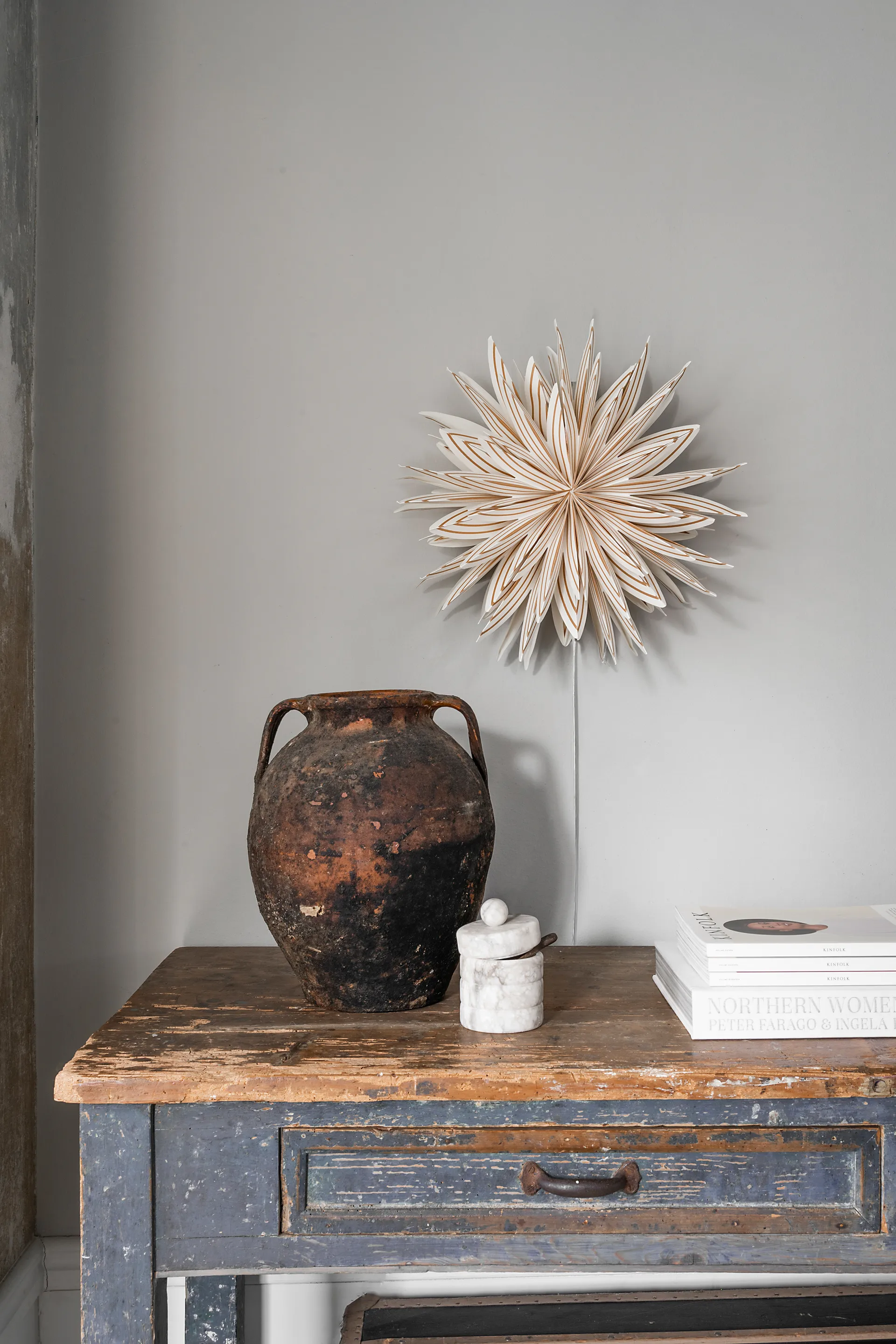 Estrela advento Lovisa Ø50 cm, Dourado-branco Watt & Veke