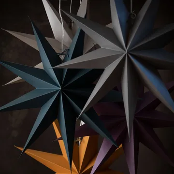 Estrela de Natal Boris 70 cm - Petróleo - Watt & Veke